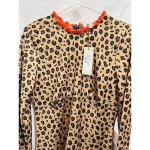 Never Fully Dressed Leopard Print Long Sleeve Dress